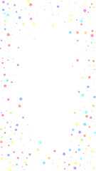 Festive majestic confetti. Celebration stars. Colo