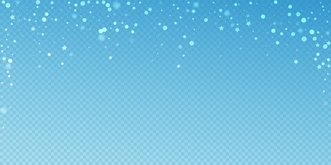 Fototapeta premium Magic stars random Christmas background. Subtle fl