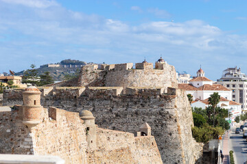 Fototapeta na wymiar View of Ceuta from its royal walls