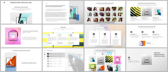 Vector templates for website design, presentations, portfolio. Templates for presentation slides, leaflet, brochure cover, report. Abstract colored sport backgrounds for sport event, fitness design.