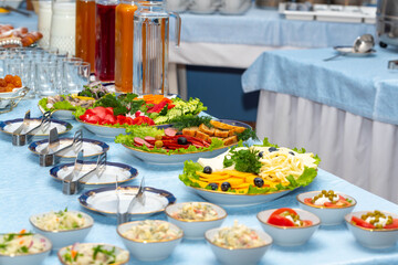 Buffet Dinner Restaurant Catering Food Concept