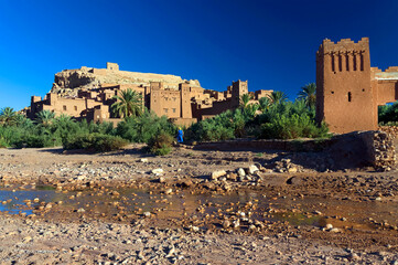 Ait Benhaddou kasbah, along the former caravan route between Sahara and Marrakesh, Morocco
