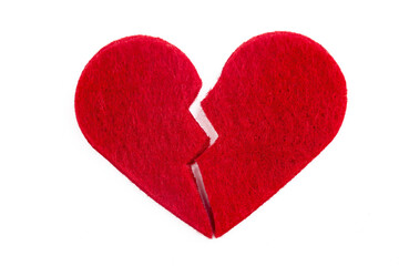 Broken heart figure, sadness depression symbolic photo