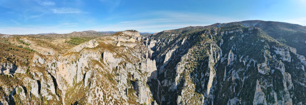 Views of Sierra de Guara National Park near Rodellar village, Spain