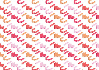 Romantic Valentine's Day vector seamless pattern 