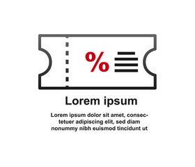 Discount, gift card icon isolated on background.Sales Banner Template Design. Special Offer Banner Vector Illustration. illustration.
