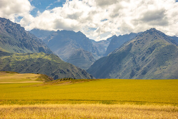 Peru, view over the impressive Colca Canyon.