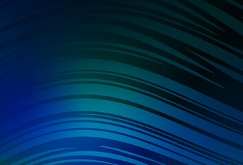 Dark Blue, Green vector blurred shine abstract template.