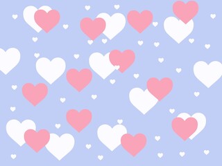 pattern. Valentine's day. Digital illustration