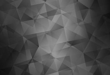 Light Gray vector shining triangular background.