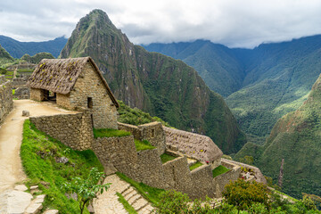 Peru, the Unesco world heritage ancient Inca site of Machu Picchu. 