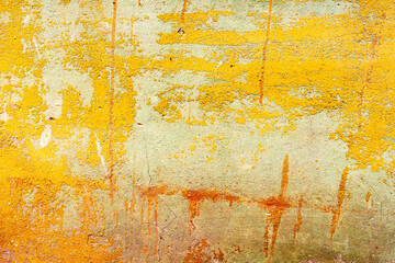 Texture of a concrete wall with cracks and scratches which can be used as a background
