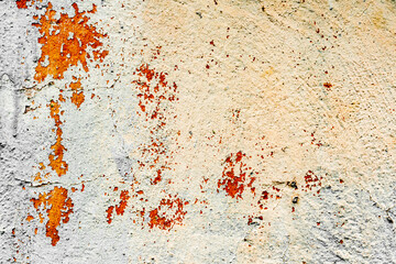 Texture of a concrete wall with cracks and scratches which can be used as a background