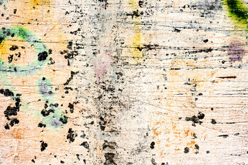 Texture of a concrete wall with cracks and scratches which can be used as a background