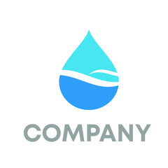 water drop logo design