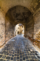 Obraz premium Famous Sighisoara citadel landmak, the Clock Tower, in Transylvania, Romania