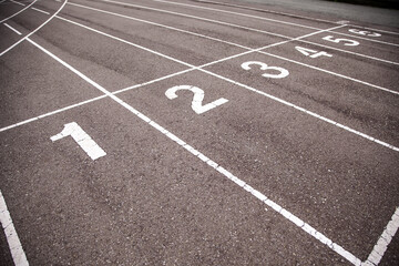 Athletics track symbol