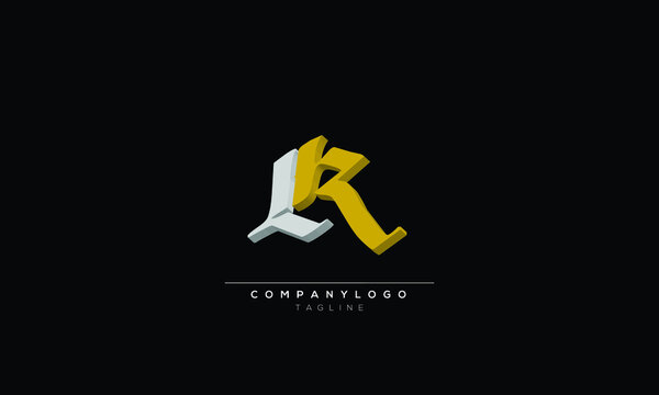 lrk Abstract initial monogram letter alphabet logo design