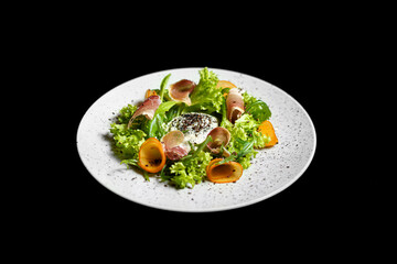 salad with meat and vegetables