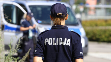 policjantka na służbie.  © FotoDax