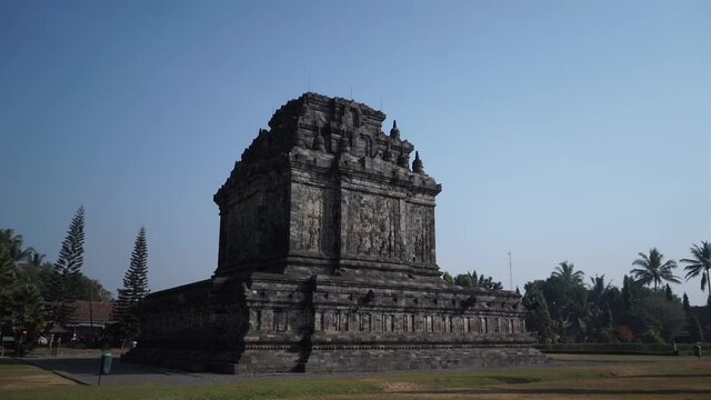 Ancient buddhist temple at Borobudur, Candi Mendut, Java, Indonesia