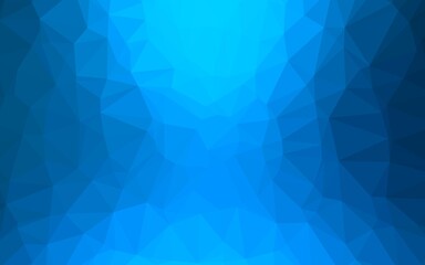 Obraz premium Light BLUE vector polygon abstract background. A completely new color illustration in a vague style. Brand new style for your business design.
