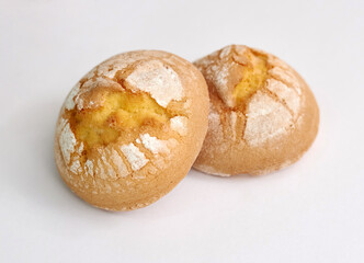 fresh shortbread cookies close-up