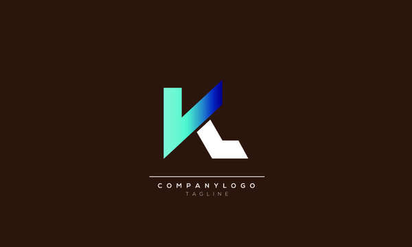 kvl Abstract initial monogram letter alphabet logo design