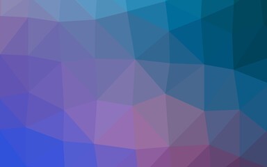 Dark Blue, Red vector polygonal background. Creative illustration in halftone style with gradient. Completely new design for your business.