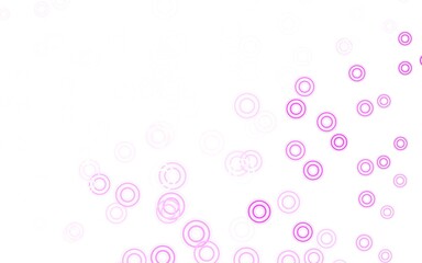 Light Pink vector background with spots.