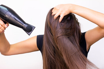 self-drying hair