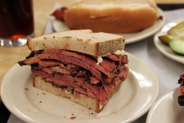 Big pastrami sandwich