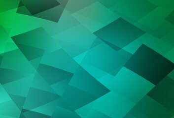 Light Green vector backdrop with rhombus.