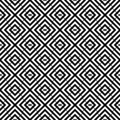 Seamless ethnic pattern. Tribal motif. Ancient mosaic. Arrows, polygons background. Curves, squares backdrop. Angle brackets, quadrangles ornate. Chevrons, checks ornament. Folk wallpaper. Abstract