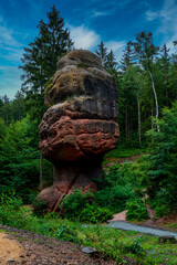 Kelchstones natural monument near Oybin, Germany.
