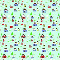 PATTERN HOUSE AND WINTER TEXTILE 