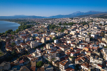 Ioannina Aerial view of city, Greece drone photo