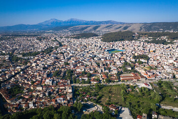 Ioannina Aerial view of city, Greece drone photo