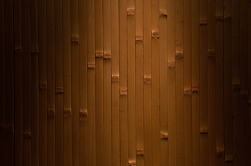 Fototapeta premium Texture from bamboo boards. Bamboo background. Bamboo wooden wall.