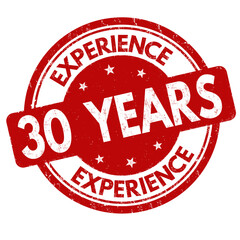 30 years experience sign or stamp
