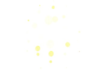 Light Yellow vector pattern with spheres.