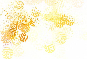 Fototapeta premium Light Orange vector template with chaotic shapes.