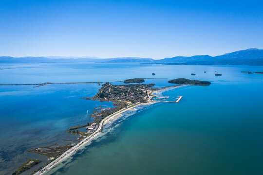 Koronisia village, Arta region, Greece in the National Park of Amvrakikos Wetlands