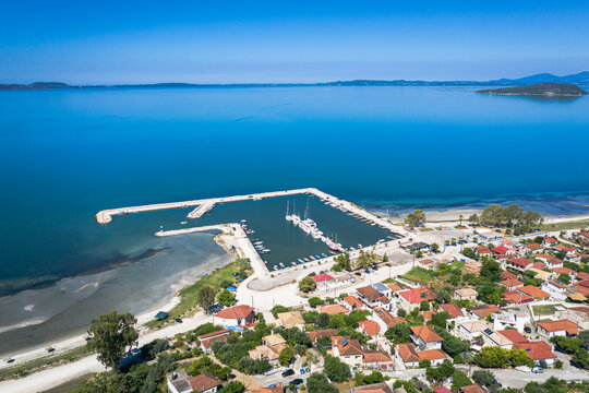 Koronisia village, Arta region, Greece in the National Park of Amvrakikos Wetlands