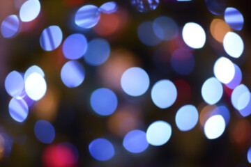 bokeh, a beautiful blur on a colored background