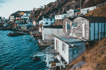 evening in the battery in st. john's, newfoundland and labrador, canada