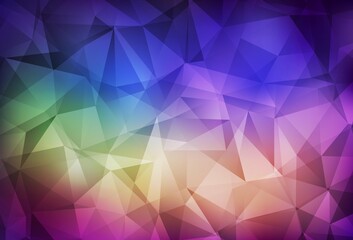 Obraz premium Light Multicolor vector gradient triangles texture.