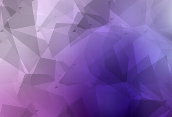 Light Purple, Pink vector background with abstract polygonals.