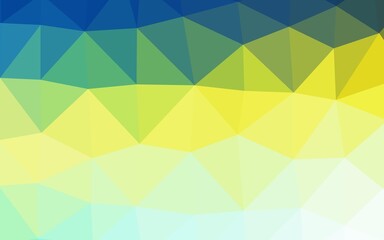 Fototapeta na wymiar Light Blue, Yellow vector abstract mosaic pattern.