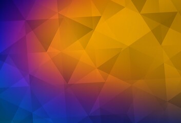 Obraz premium Light Blue, Red vector polygonal template.